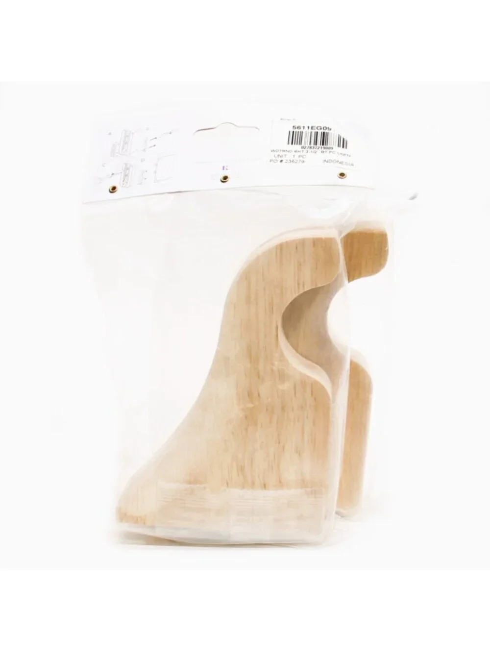Kirsch Wood Trends Unfinished Rod Bracket Set of 2 for 1-3/8